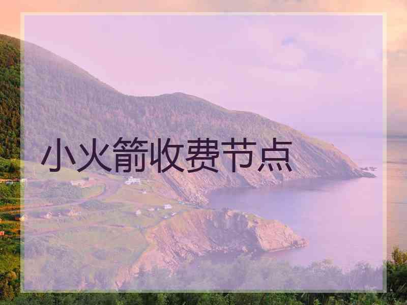 小火箭收费节点