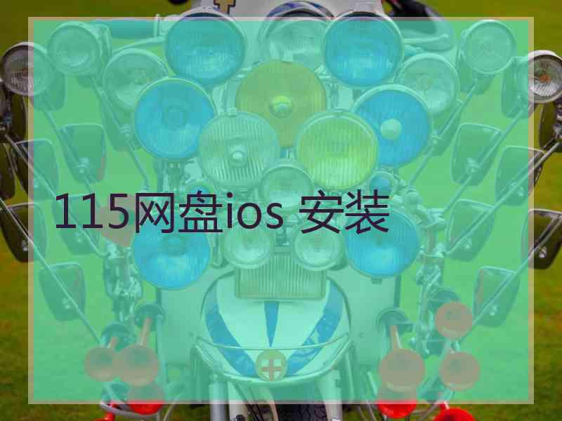 115网盘ios 安装