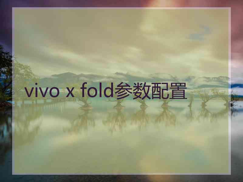 vivo x fold参数配置