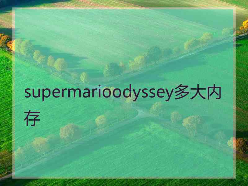 supermarioodyssey多大内存