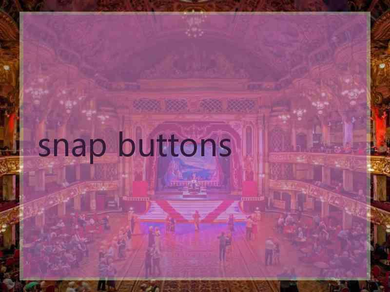 snap buttons