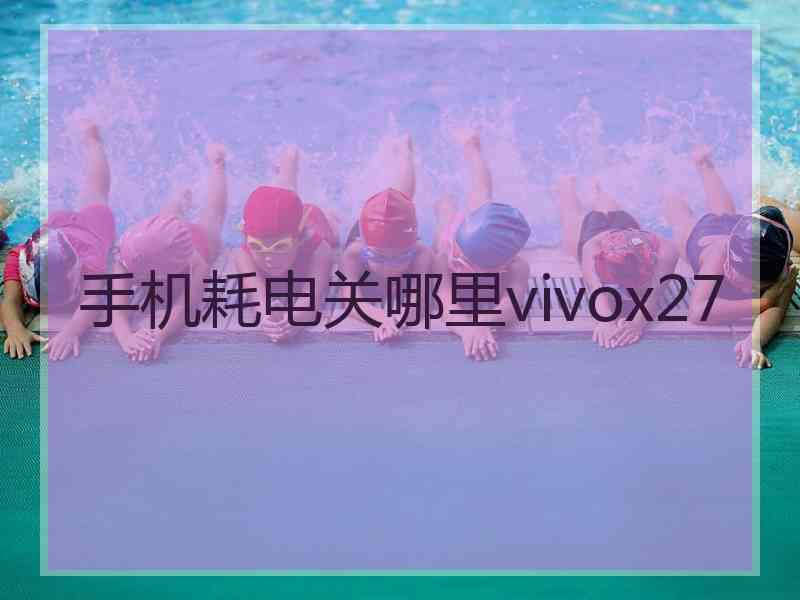 手机耗电关哪里vivox27