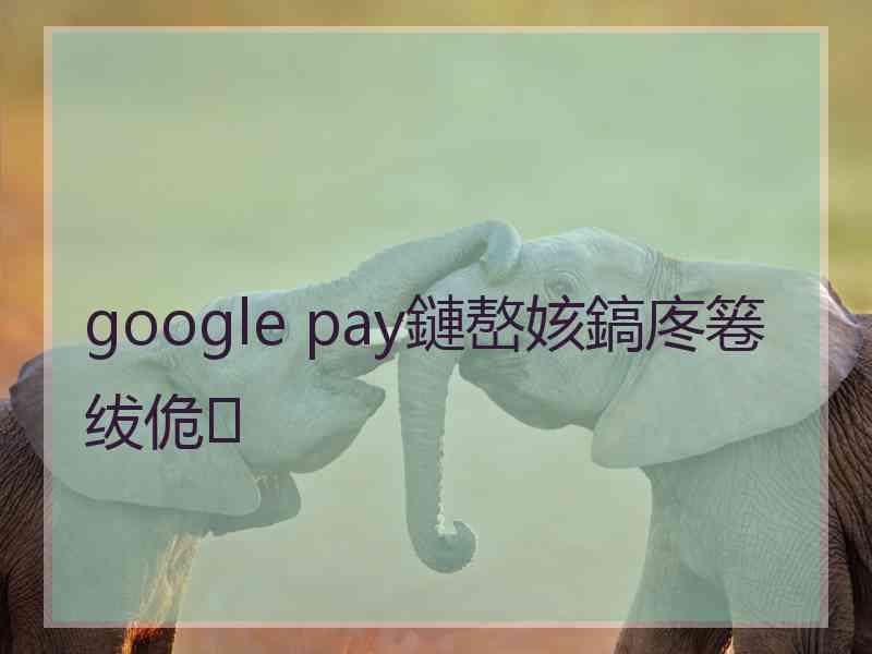 google pay鏈嶅姟鎬庝箞绂佹