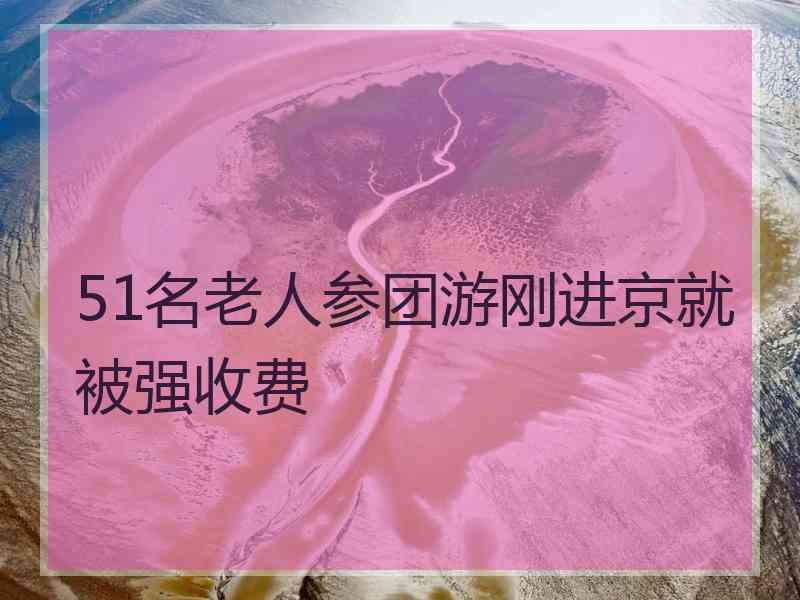 51名老人参团游刚进京就被强收费