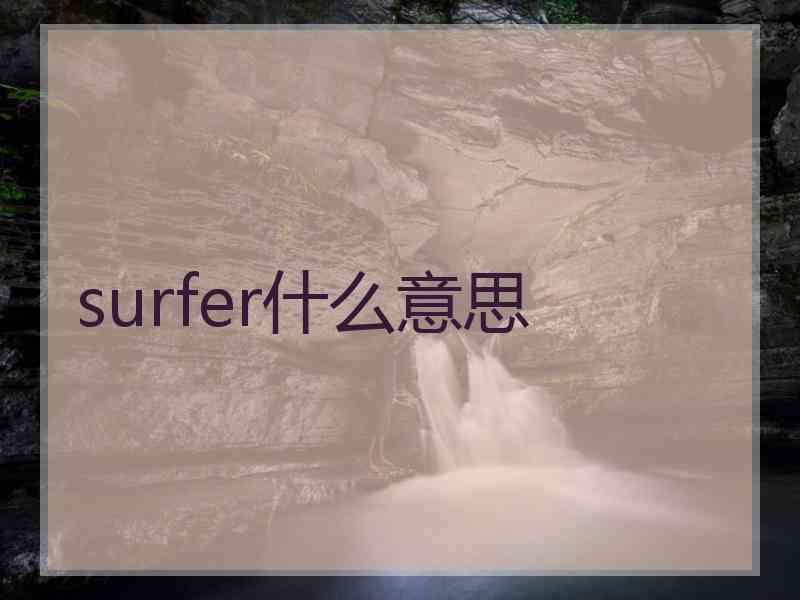 surfer什么意思