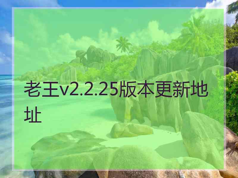 老王v2.2.25版本更新地址