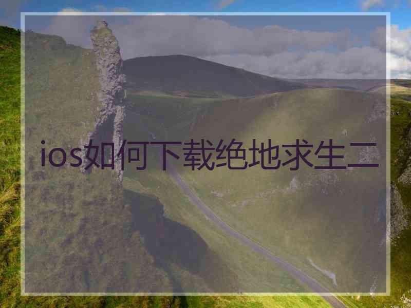 ios如何下载绝地求生二