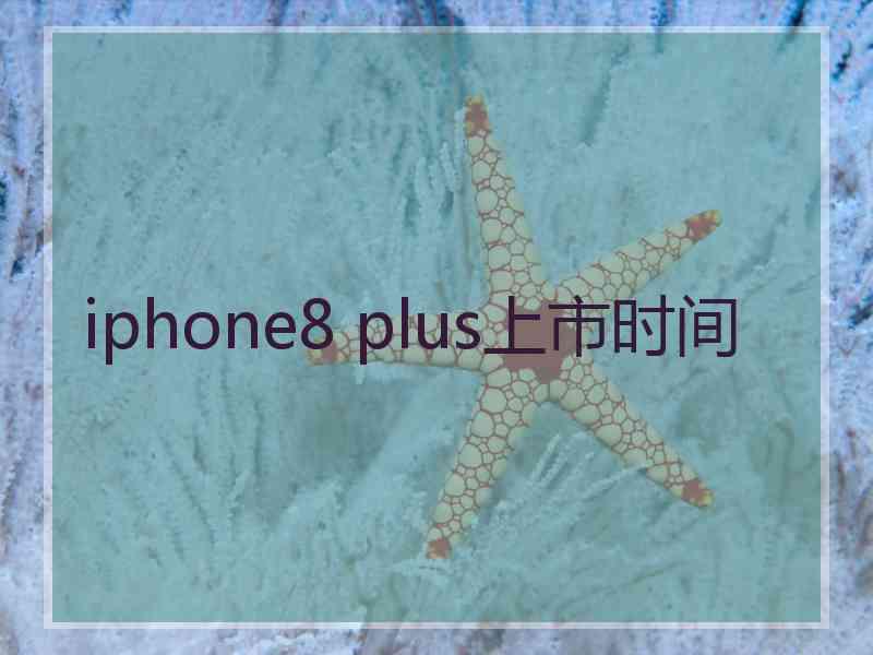 iphone8 plus上市时间