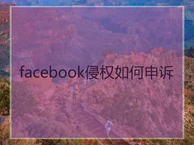 facebook侵权如何申诉