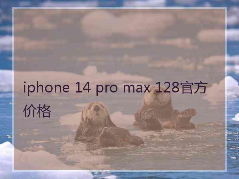 iphone 14 pro max 128官方价格