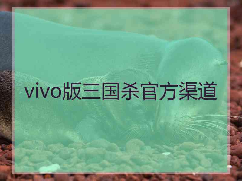 vivo版三国杀官方渠道