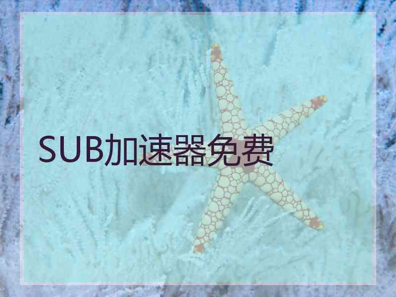 SUB加速器免费