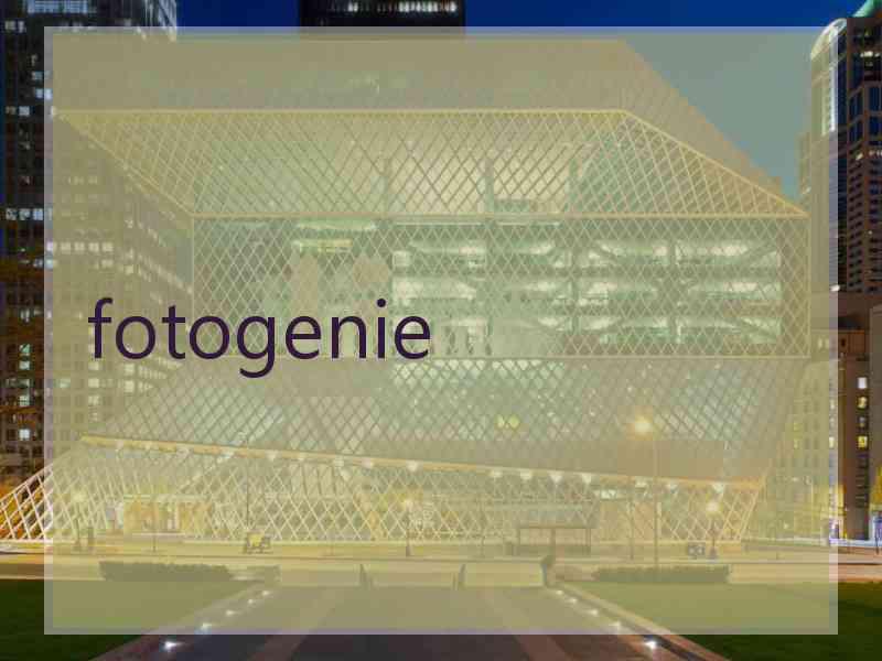 fotogenie