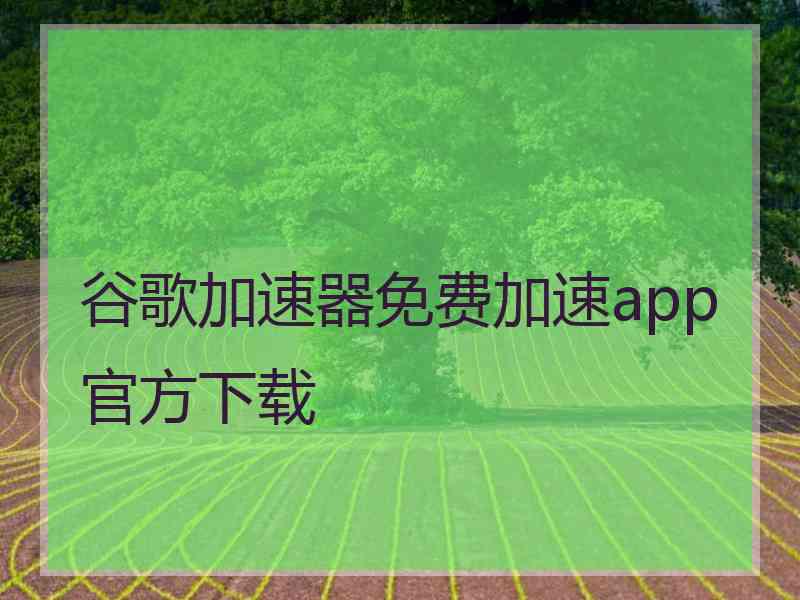 谷歌加速器免费加速app官方下载