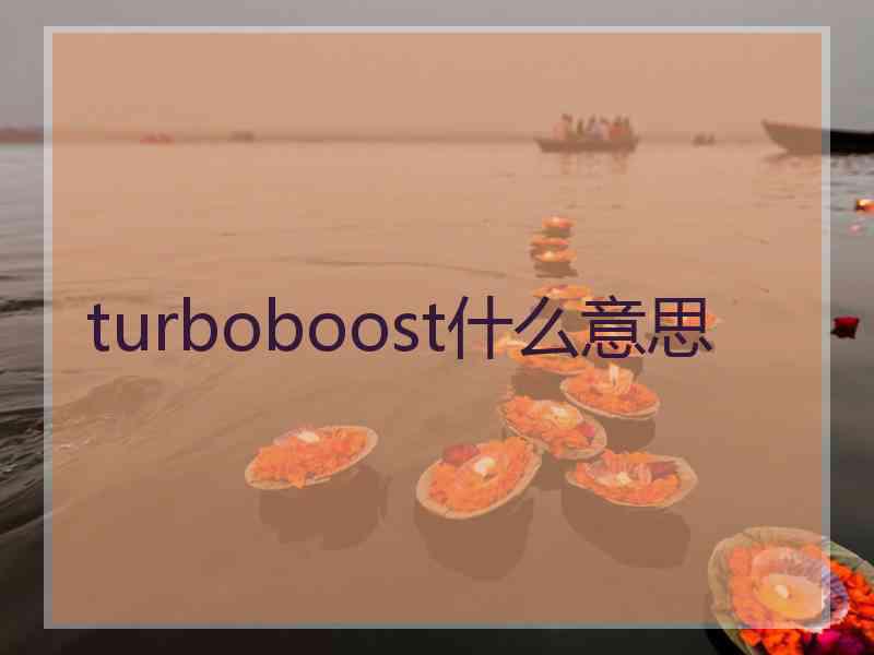 turboboost什么意思