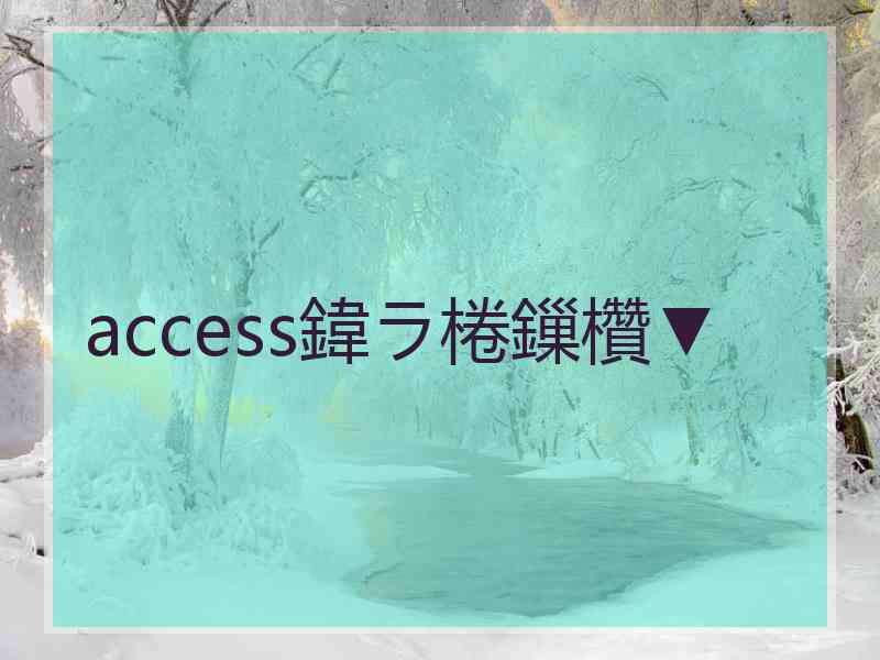 access鍏ラ棬鏁欑▼