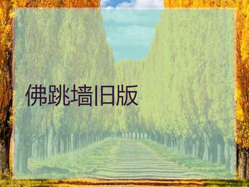 佛跳墙旧版