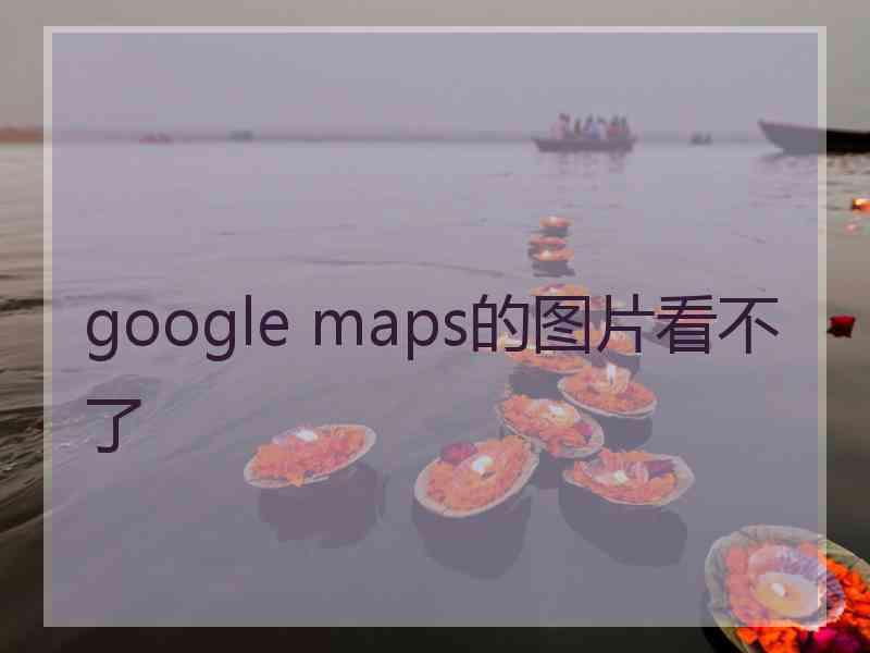 google maps的图片看不了