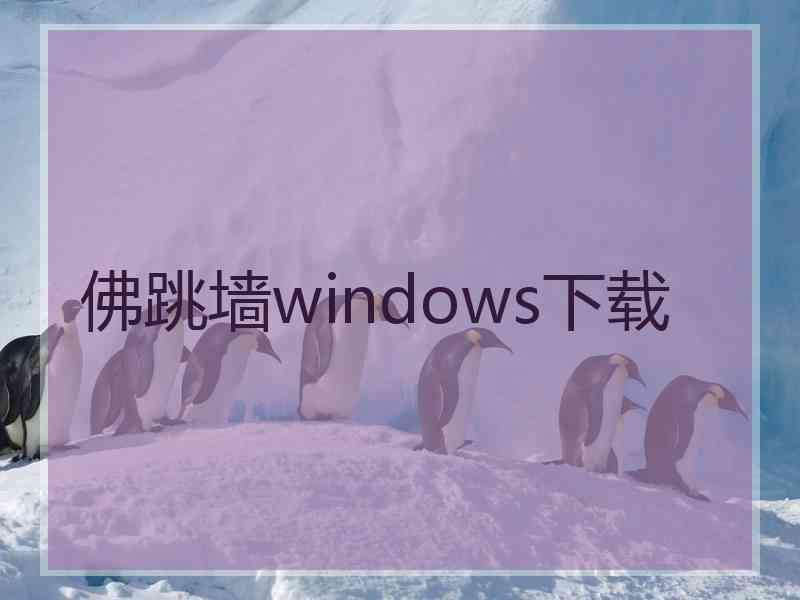 佛跳墙windows下载