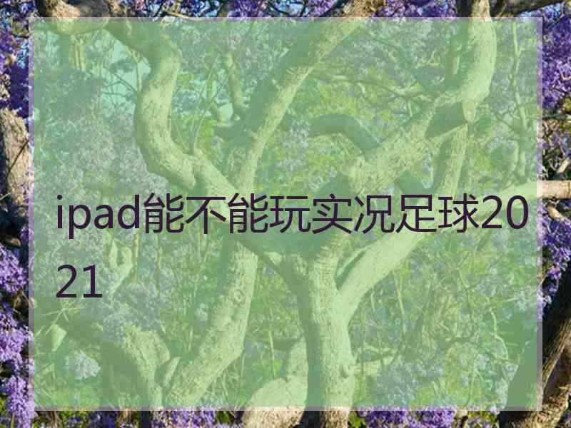 ipad能不能玩实况足球2021