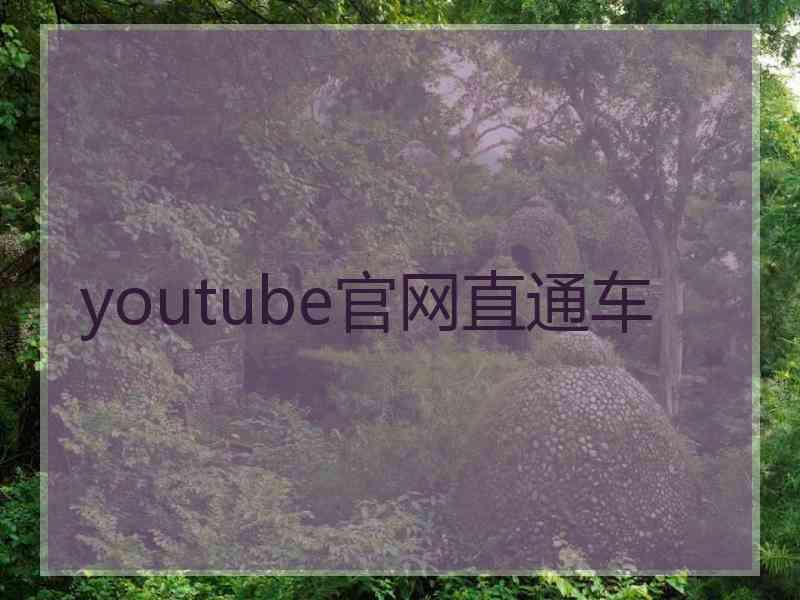 youtube官网直通车