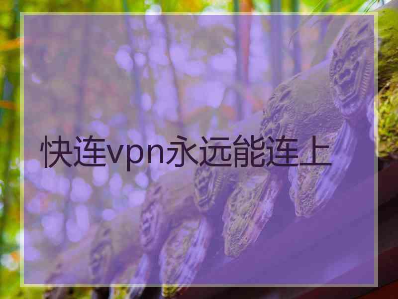 快连vpn永远能连上