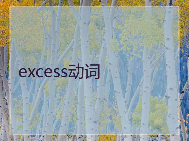 excess动词