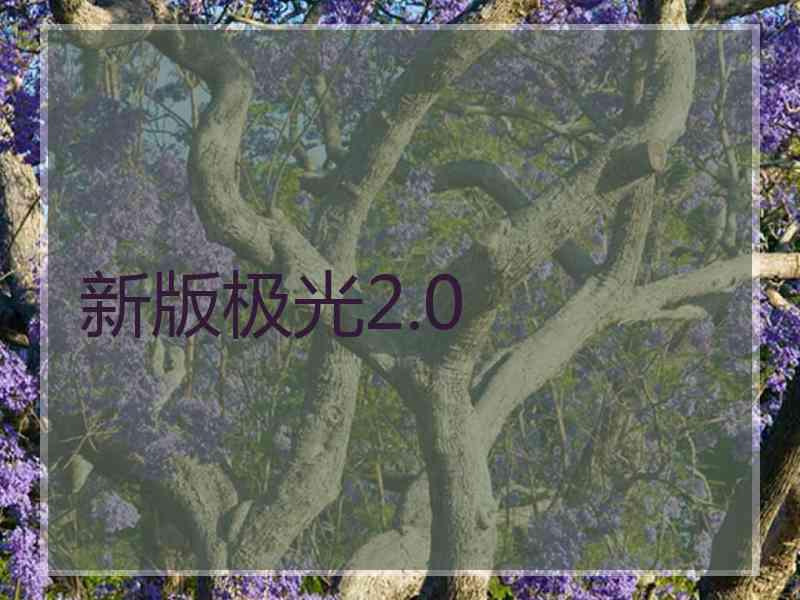 新版极光2.0