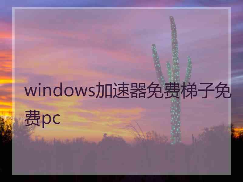 windows加速器免费梯子免费pc