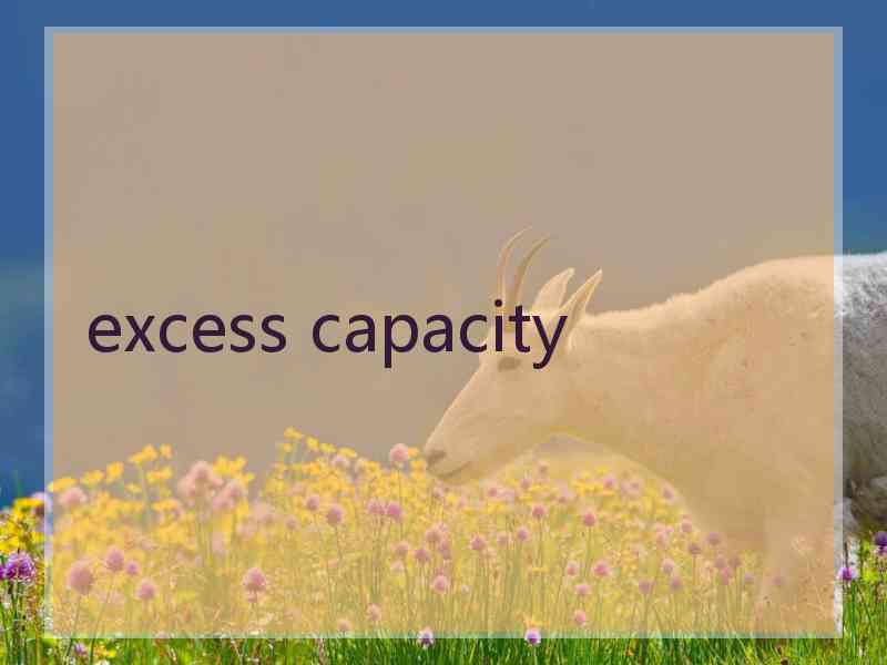 excess capacity