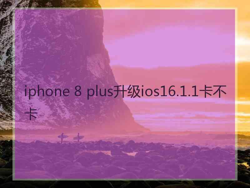 iphone 8 plus升级ios16.1.1卡不卡