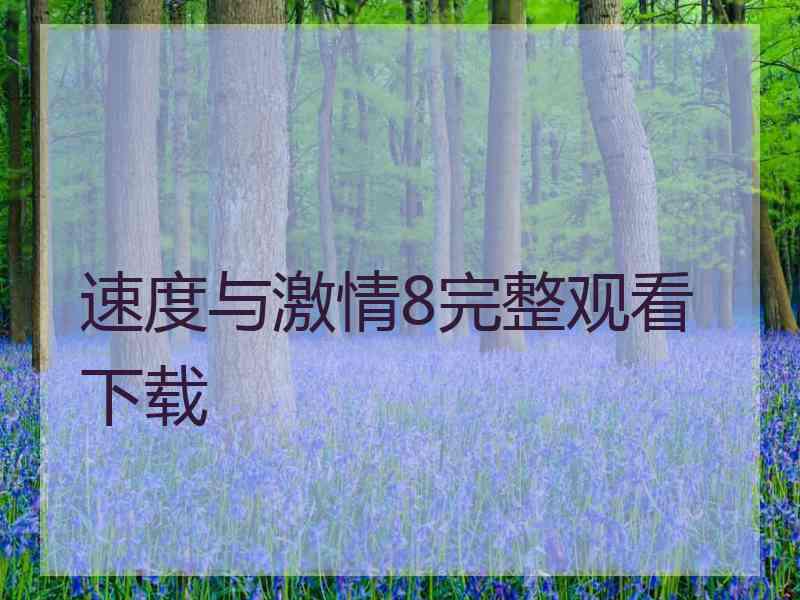 速度与激情8完整观看下载