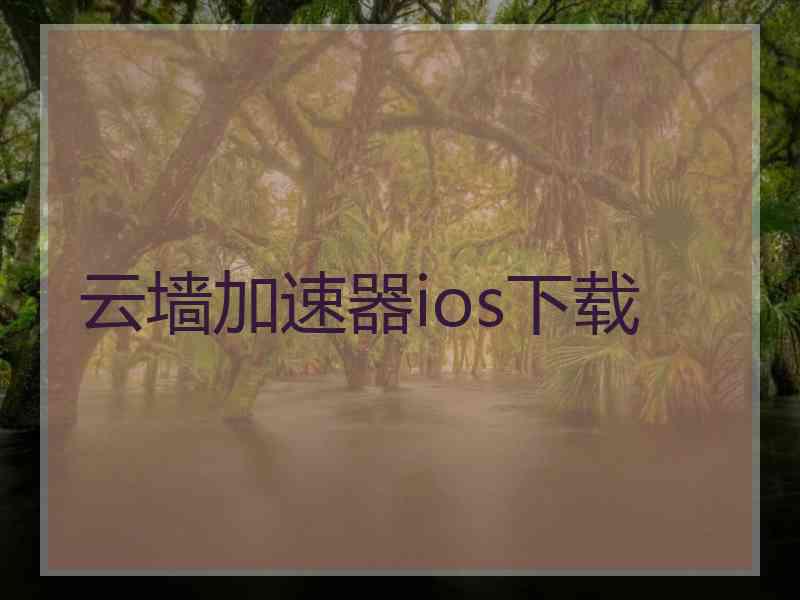 云墙加速器ios下载