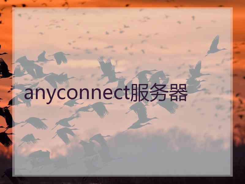 anyconnect服务器