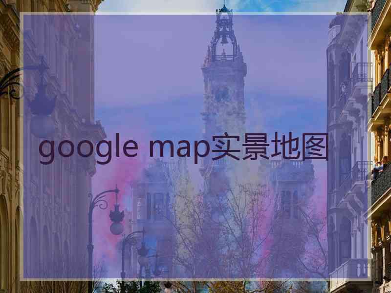 google map实景地图