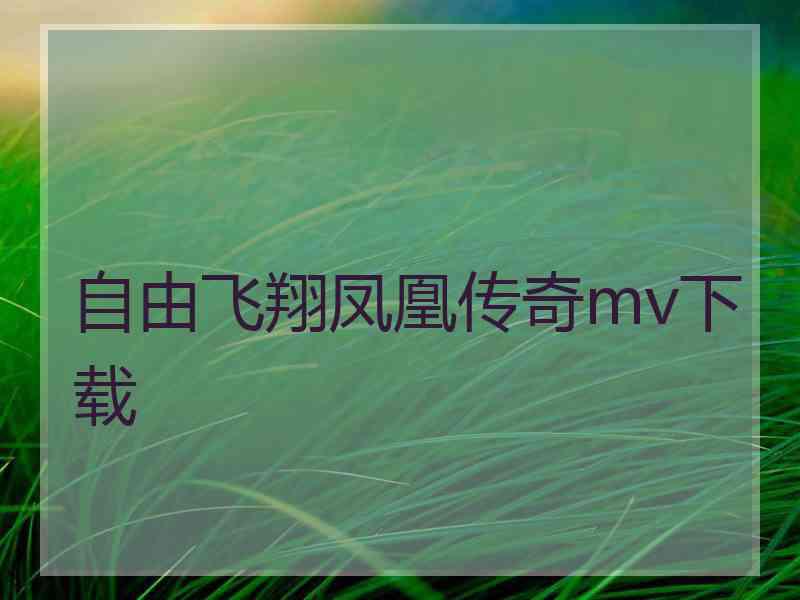 自由飞翔凤凰传奇mv下载