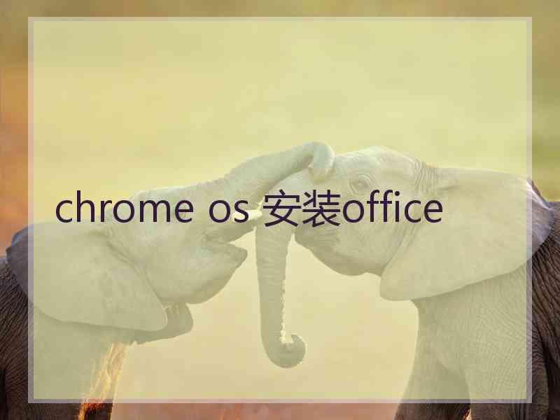 chrome os 安装office