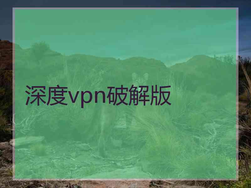 深度vpn破解版