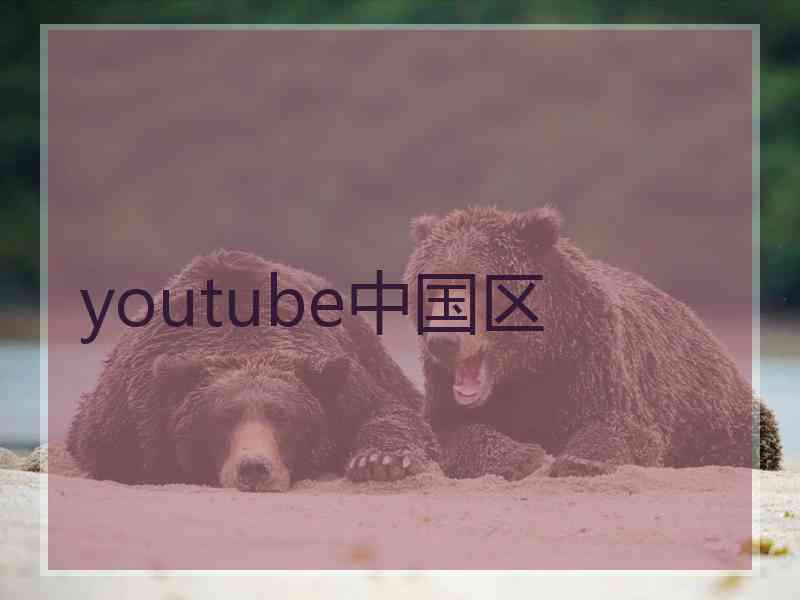 youtube中国区