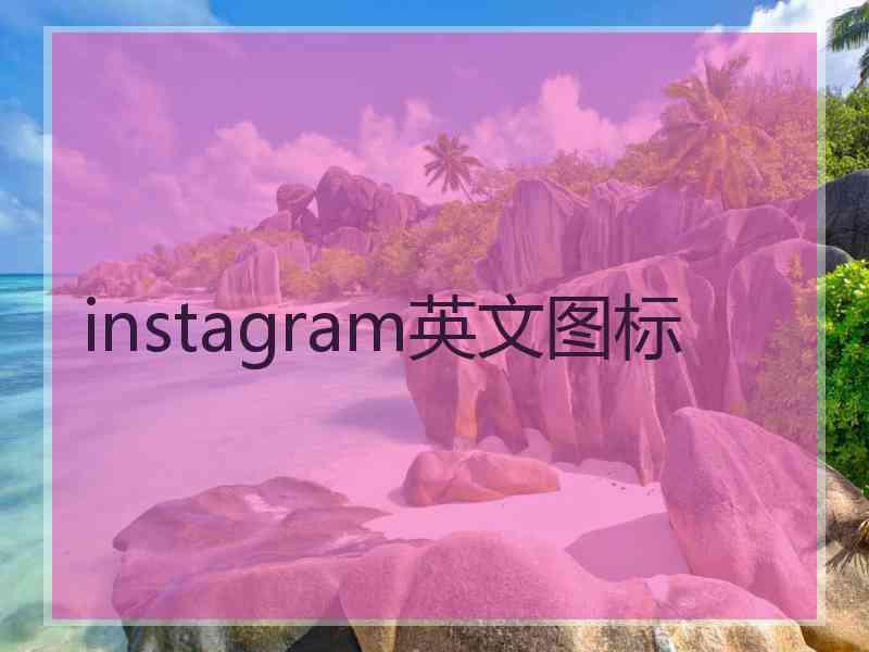 instagram英文图标