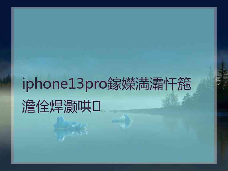 iphone13pro鎵嬫満灞忓箷澹佺焊灏哄