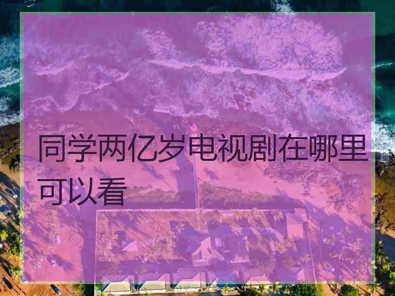 同学两亿岁电视剧在哪里可以看