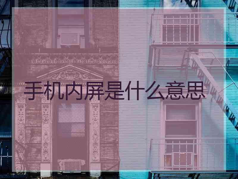 手机内屏是什么意思