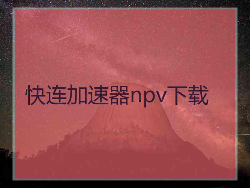 快连加速器npv下载