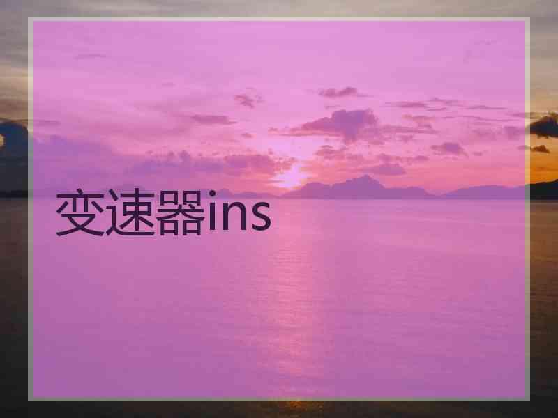 变速器ins