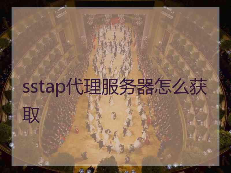 sstap代理服务器怎么获取