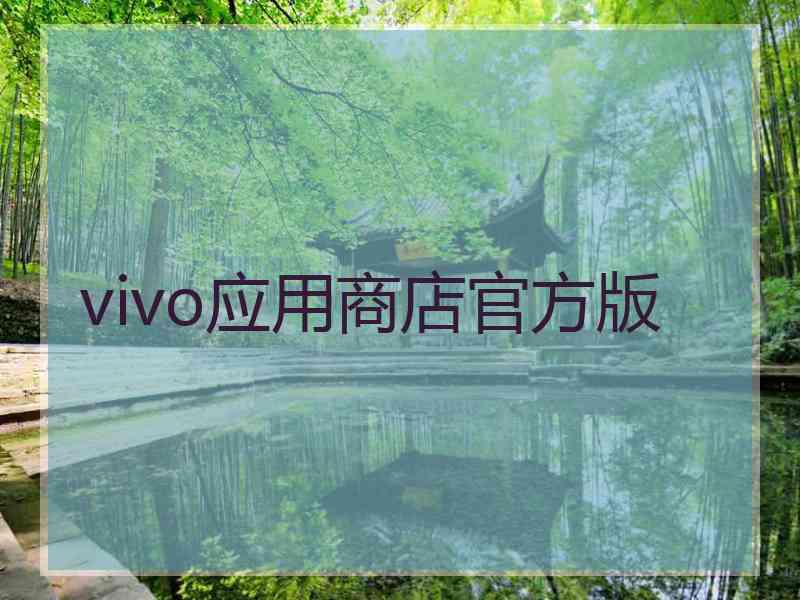 vivo应用商店官方版