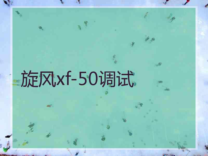 旋风xf-50调试