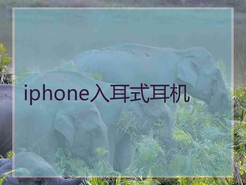 iphone入耳式耳机