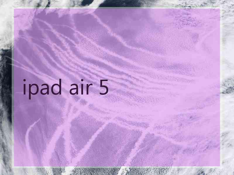 ipad air 5